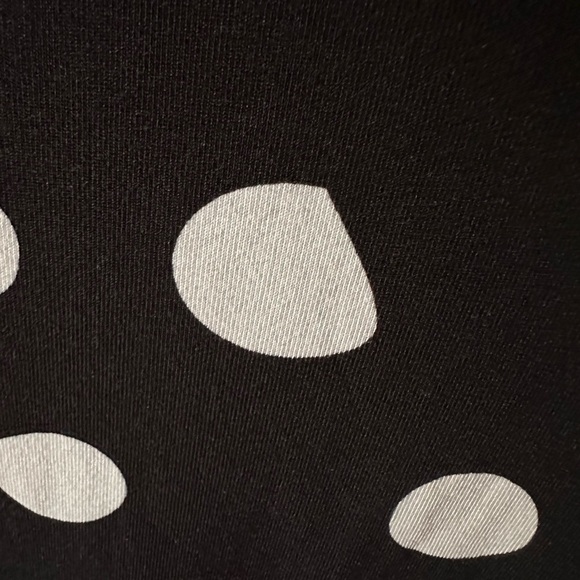 Lularoe small black Gigi top with cream irregular polka dots. NWT.Fitted style. - Picture 5 of 11
